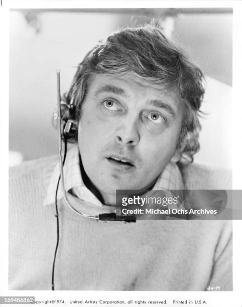 Actor David Hemmings poses for a portrait in circa 1974.