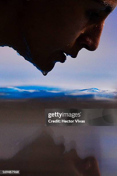 Paola Espinosa from Mexico during a training session of the FINA MIDEA Diving World Series 2013 at the Pan American Aquatic Center on May 25, 2013 in...