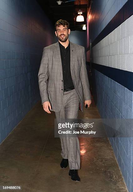 Marc Gasol of the Memphis Grizzlies arrives for Game Three of the Western Conference Finals between the San Antonio Spurs and the Memphis Grizzlies...
