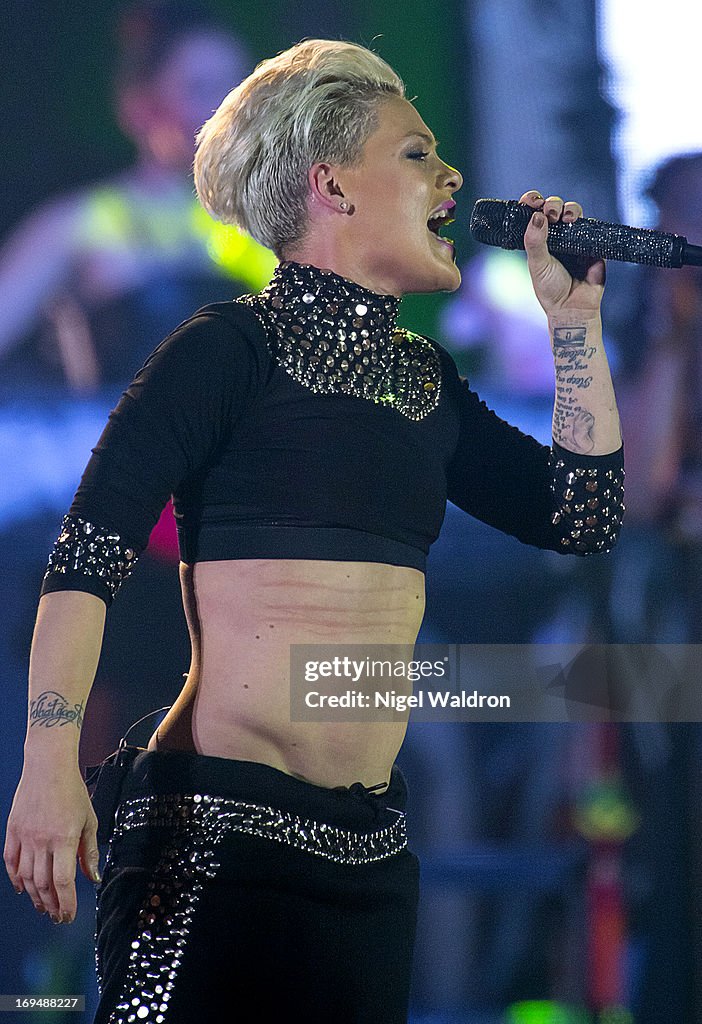 Pink Performs In Oslo