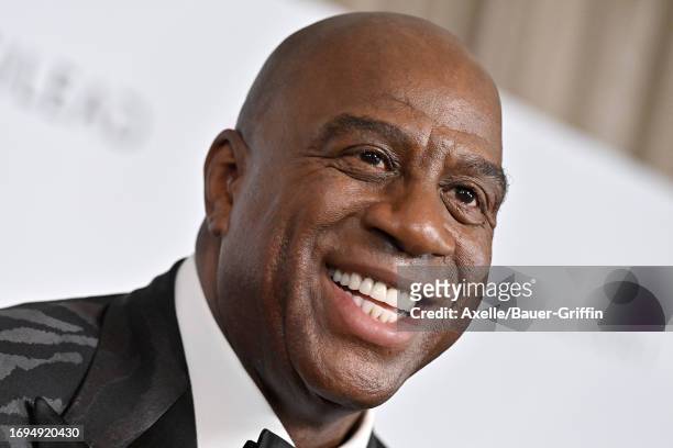 Magic Johnson attends The Elizabeth Taylor Ball to End AIDS at The Beverly Hills Hotel on September 21, 2023 in Beverly Hills, California.