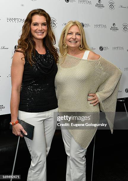 Brooke Shields and Debra Halpert attend Hamptons Magazine Celebrates Brooke Shields At Annual Memorial Day Kick-Off Party With Russian Standard Vodka...