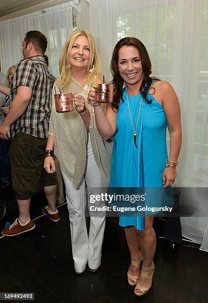 Samantha Yanks and Debra Halpert attend Hamptons Magazine Celebrates Brooke Shields At Annual Memorial Day Kick-Off Party With Russian Standard Vodka...