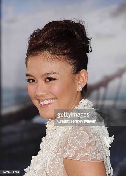 Agnes Monica arrives at the 'Oblivion' Los Angeles Premiere at Dolby Theatre on April 10, 2013 in Hollywood, California.