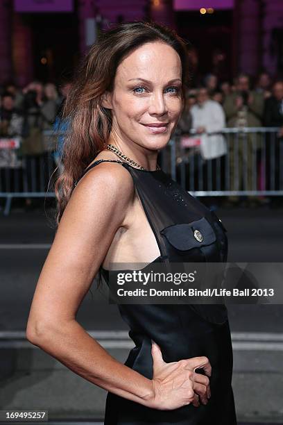 Sonja Kirchberger attends the 'Life Ball 2013 - Magenta Carpet Arrivals' at City Hall on May 25, 2013 in Vienna, Austria.