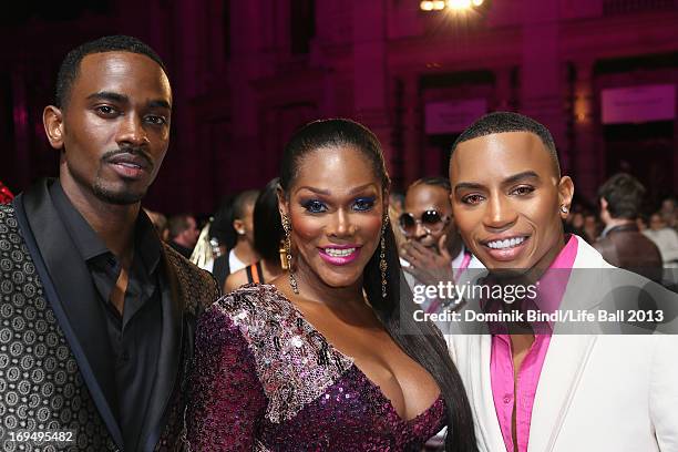 Guests attend the 'Life Ball 2013 - Magenta Carpet Arrivals' at City Hall on May 25, 2013 in Vienna, Austria.