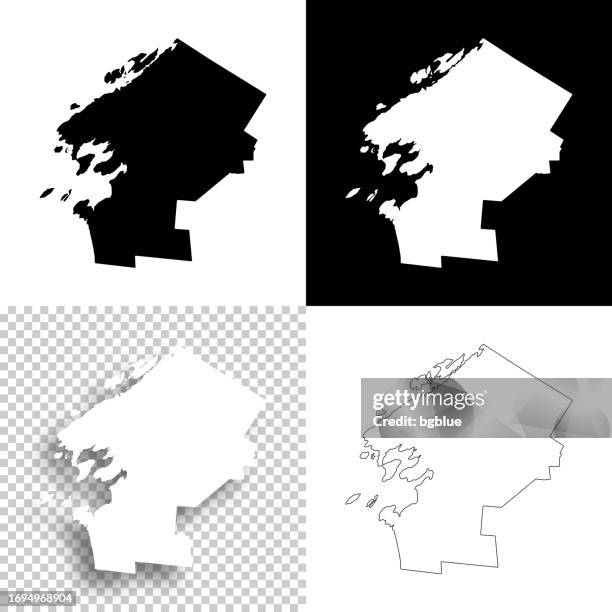 jefferson county, new york. maps for design. blank, white and black backgrounds - watertown new york stock illustrations