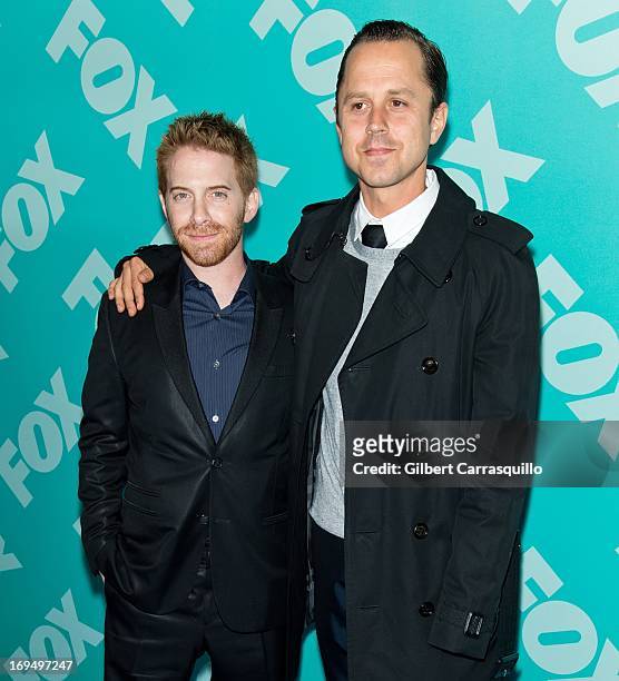 Actors Seth Green and Giovanni Ribisi of "Dads" attend the FOX 2103 Programming Presentation Post-Party at Wollman Rink - Central Park on May 13,...