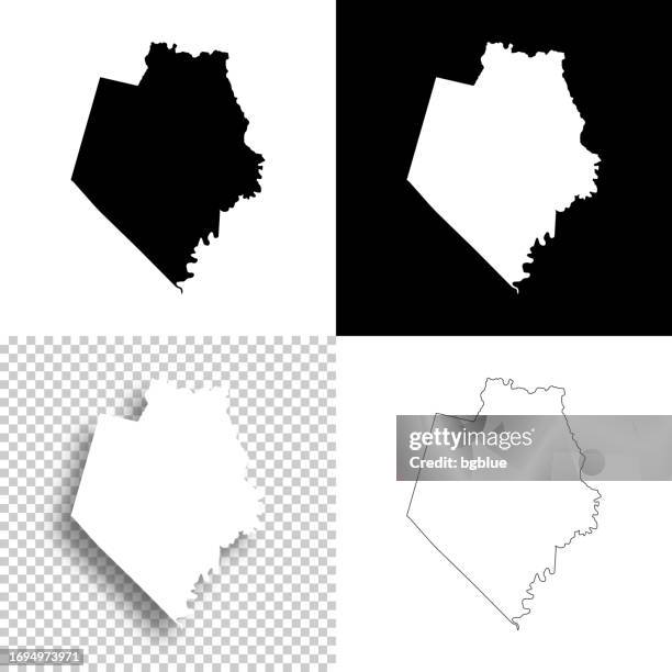 rockcastle county, kentucky. maps for design. blank, white and black backgrounds - mount vernon stock illustrations