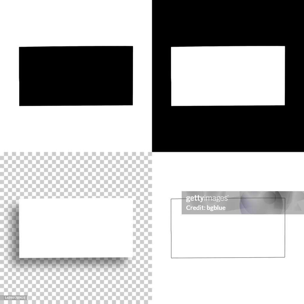 Schleicher County, Texas. Maps for design. Blank, white and black backgrounds