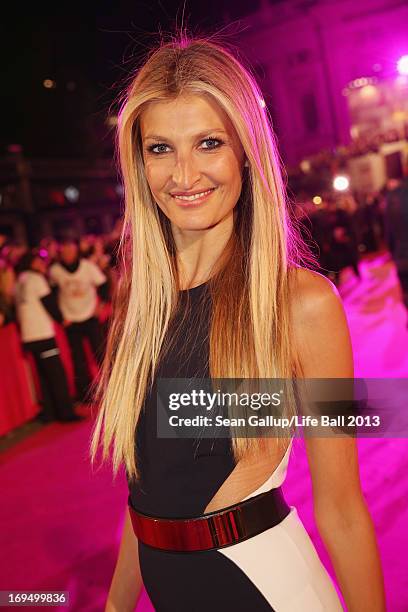 Model Tereza Maxova arrives on the Magenta Carpet at the 2013 Life Ball at City Hall on May 25, 2013 in Vienna, Austria.