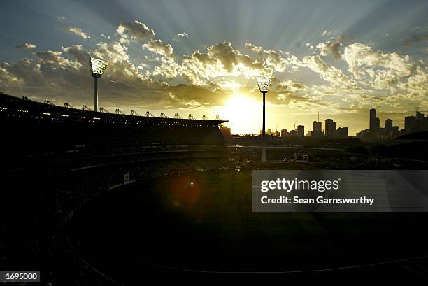 General view of the MCG during the One Day International match between Australia and England held at the Melbourne Cricket Ground in Melbourne,...