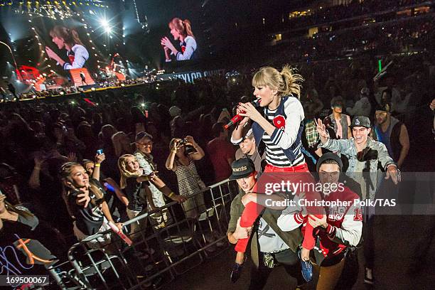 Taylor Swift, Swift plays for a sold-out crowd of more than 53,000 fans on the second of 13 North American stadium dates on The RED Tour at Cowboys...
