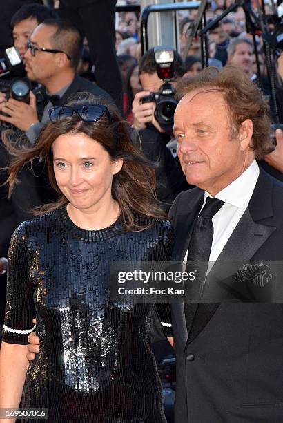 Diane de Mac Mahon and Guillaume Durand arrive at 'Venus In Fur' Premiere during the 66th Annual Cannes Film Festival at Grand Theatre Lumiere on May...