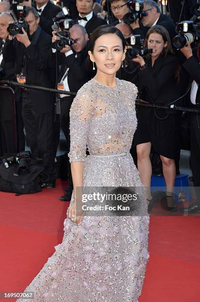 Zhang Ziyi arrives at 'Venus In Fur' Premiere during the 66th Annual Cannes Film Festival at Grand Theatre Lumiere on May 25, 2013 in Cannes, France....