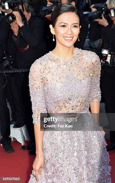 Zhang Ziyi arrives at 'Venus In Fur' Premiere during the 66th Annual Cannes Film Festival at Grand Theatre Lumiere on May 25, 2013 in Cannes, France....