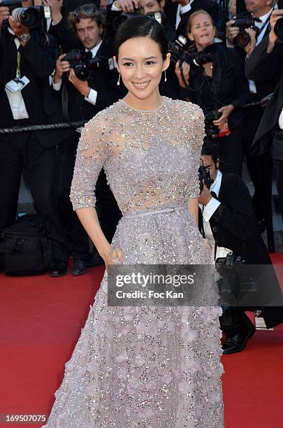 Zhang Ziyi arrives at 'Venus In Fur' Premiere during the 66th Annual Cannes Film Festival at Grand Theatre Lumiere on May 25, 2013 in Cannes, France....