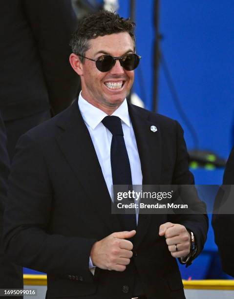 Rome , Italy - 28 September 2023; Rory McIlroy during the opening ceremony of the 2023 Ryder Cup at Marco Simone Golf and Country Club in Rome, Italy.