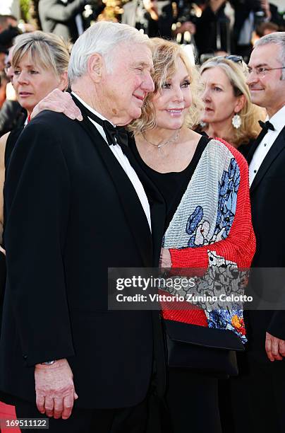 Robert Malloy and Kim Novak attend the 'Zulu' Premiere and Closing Ceremony during the 66th Annual Cannes Film Festival at the Palais des Festivals...