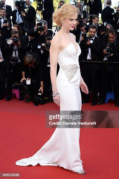 Jury member Nicole Kidman attends the Premiere of 'Zulu' and the Closing Ceremony of The 66th Annual Cannes Film Festival at Palais des Festivals on...