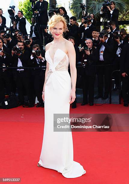 Jury member Nicole Kidman attends the Premiere of 'Zulu' and the Closing Ceremony of The 66th Annual Cannes Film Festival at Palais des Festivals on...