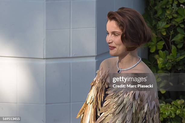 Actress and model Laetitia Casta is seen leaving the 'Grand Hyatt Cannes hotel Martinez' during the 66th Annual Cannes Film Festival on May 26, 2013...