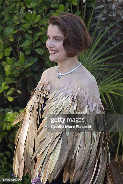 Actress and model Laetitia Casta is seen leaving the 'Grand Hyatt Cannes hotel Martinez' during the 66th Annual Cannes Film Festival on May 26, 2013...