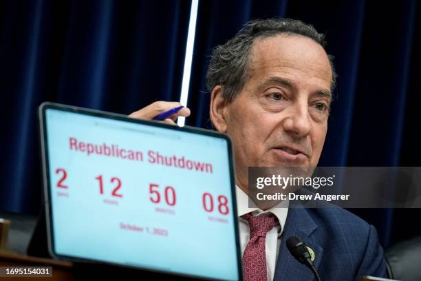 Ranking Member Rep. Jamie Raskin speaks during a House Oversight Committee hearing titled "The Basis for an Impeachment Inquiry of President Joseph...