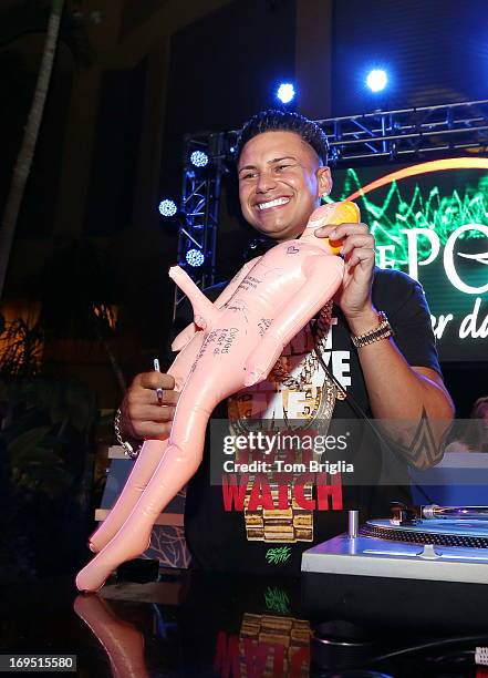 Pauly D hosts & performs at The Pool After Dark at Harrah's Resort on Saturday May 25, 2013 in Atlantic City, New Jersey.