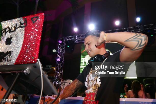 Pauly D hosts & performs at The Pool After Dark at Harrah's Resort on Saturday May 25, 2013 in Atlantic City, New Jersey.