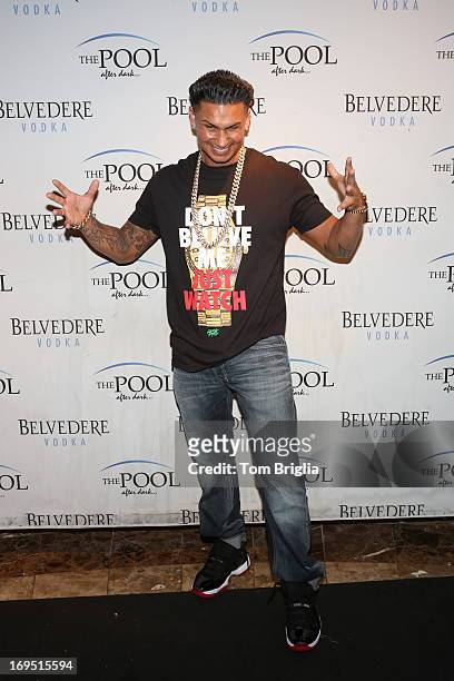 Pauly D hosts & performs at The Pool After Dark at Harrah's Resort on Saturday May 25, 2013 in Atlantic City, New Jersey.