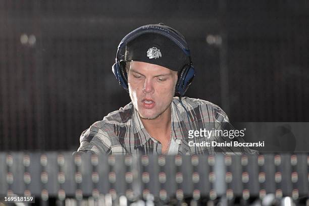 Avicii performs during 2013 Electric Daisy Carnival Chicago at Chicagoland Speedway on May 25, 2013 in Joliet City.