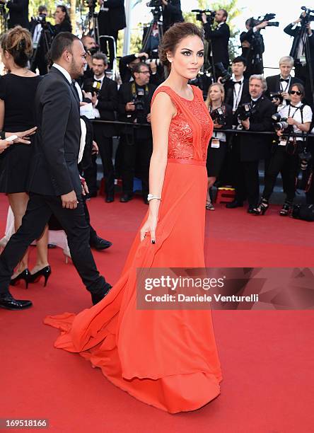 Ximena Navarrete attends the Premiere of 'Zulu' and the Closing Ceremony of The 66th Annual Cannes Film Festival at Palais des Festivals on May 26,...