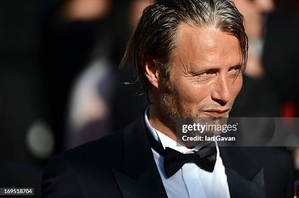 Mads Mikkelsen attends the 'Zulu' Premiere and Closing Ceremony during the 66th Annual Cannes Film Festival at the Palais des Festivals on May 26,...