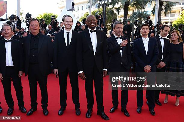 Writer Caryl Ferey, producer Richard Granpierre, actors Conrad Kemp and Forest Whitaker, director Jerome Salle, actor Orlando Bloom and composer...