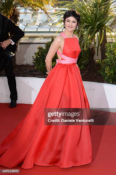 Actress and mistress of ceremonies at the Cannes Film Festival Audrey Tautou attends photocall for award winners during the 66th Annual Cannes Film...