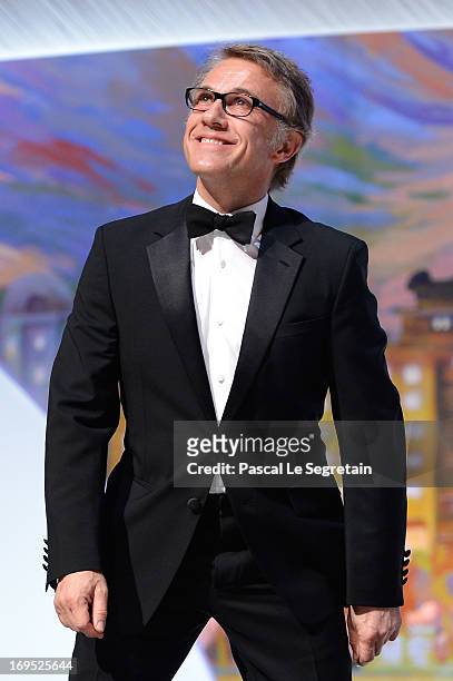 Jury member Christoph Waltz attends the 'Zulu' Premiere and Inside Closing Ceremony during the 66th Annual Cannes Film Festival at the Palais des...