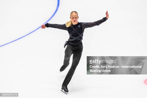 Arttu Juusola of Finland performs during the ISU Junior Grand Prix of Figure Skating at Hala Olivia on September 28, 2023 in Gdansk, Poland.
