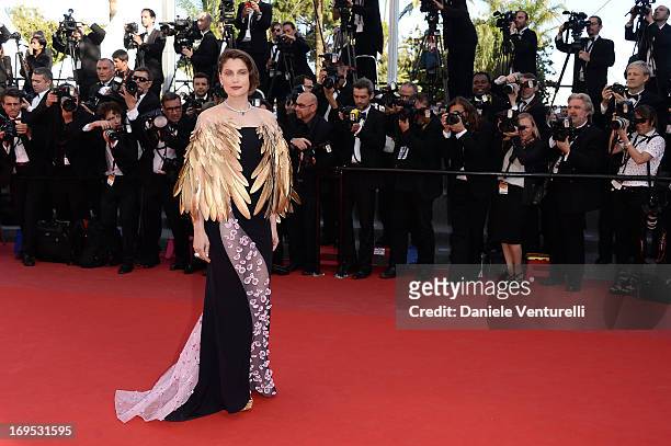 Laetitia Casta attends the Premiere of 'Zulu' and the Closing Ceremony of The 66th Annual Cannes Film Festival on May 26, 2013 in Cannes, France.
