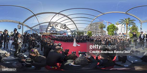 Actress Uma Thurman attends the 'Zulu' Premiere and Closing Ceremony during the 66th Annual Cannes Film Festival at the Palais des Festivals on May...