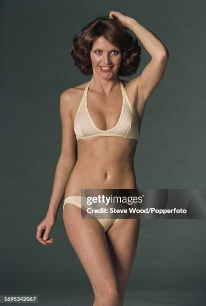 American glamour model and actress Erica Creer, circa 1980.