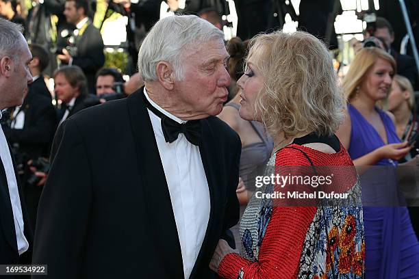 Robert Malloy and Kim Novak attend the 'Zulu' Premiere and Closing Ceremony during the 66th Annual Cannes Film Festival at the Palais des Festival on...