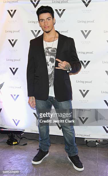 Santino Noir attends Vu Hair New York Opening Celebration at The Peninsula Hotel on May 16, 2013 in New York City.