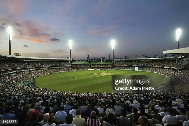 General view of the SCG during the One Day International match between Australia and England held at the Sydney Cricket Ground in Sydney, Australia...