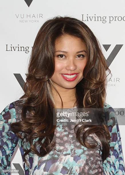 Michelle Jimenez attends Vu Hair New York Opening Celebration at The Peninsula Hotel on May 16, 2013 in New York City.