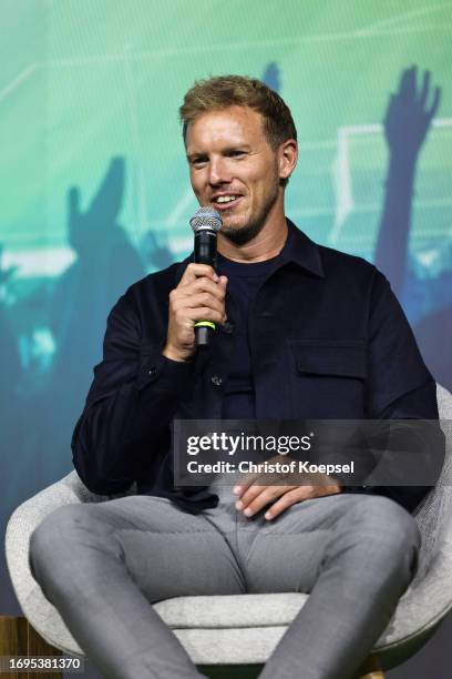 Julian Nagelsmann, national coach of Germany attends the 4th DFB Amateur Football Congress at DFB Campus on September 22, 2023 in Frankfurt am Main,...