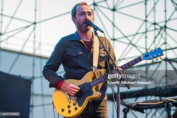 Musician James Mercer of the Shins performs at Williamsburg Park on May 26, 2013 in Brooklyn, New York.