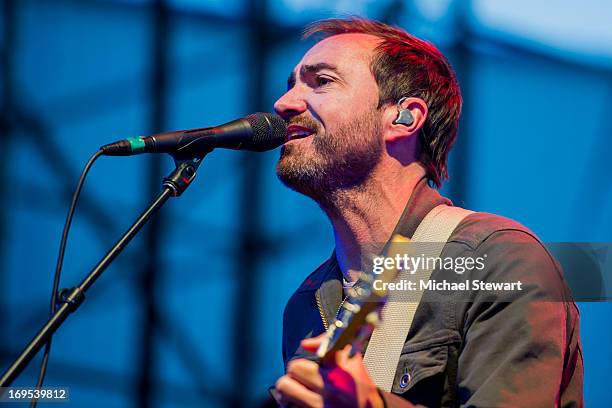 Musician James Mercer of the Shins performs at Williamsburg Park on May 26, 2013 in Brooklyn, New York.