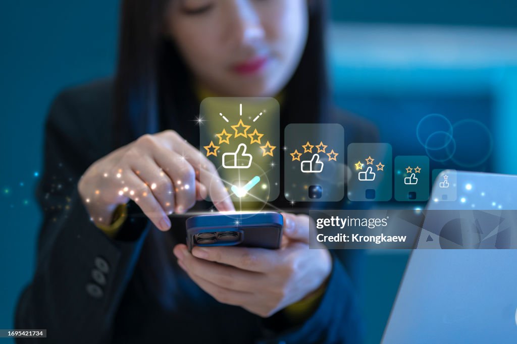 Customer review satisfaction feedback survey concept