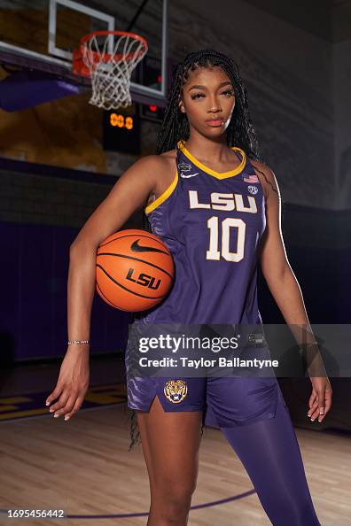 Angel Reece Lsu Portrait of LSU basketball player Angel Reese posing during a photo ...